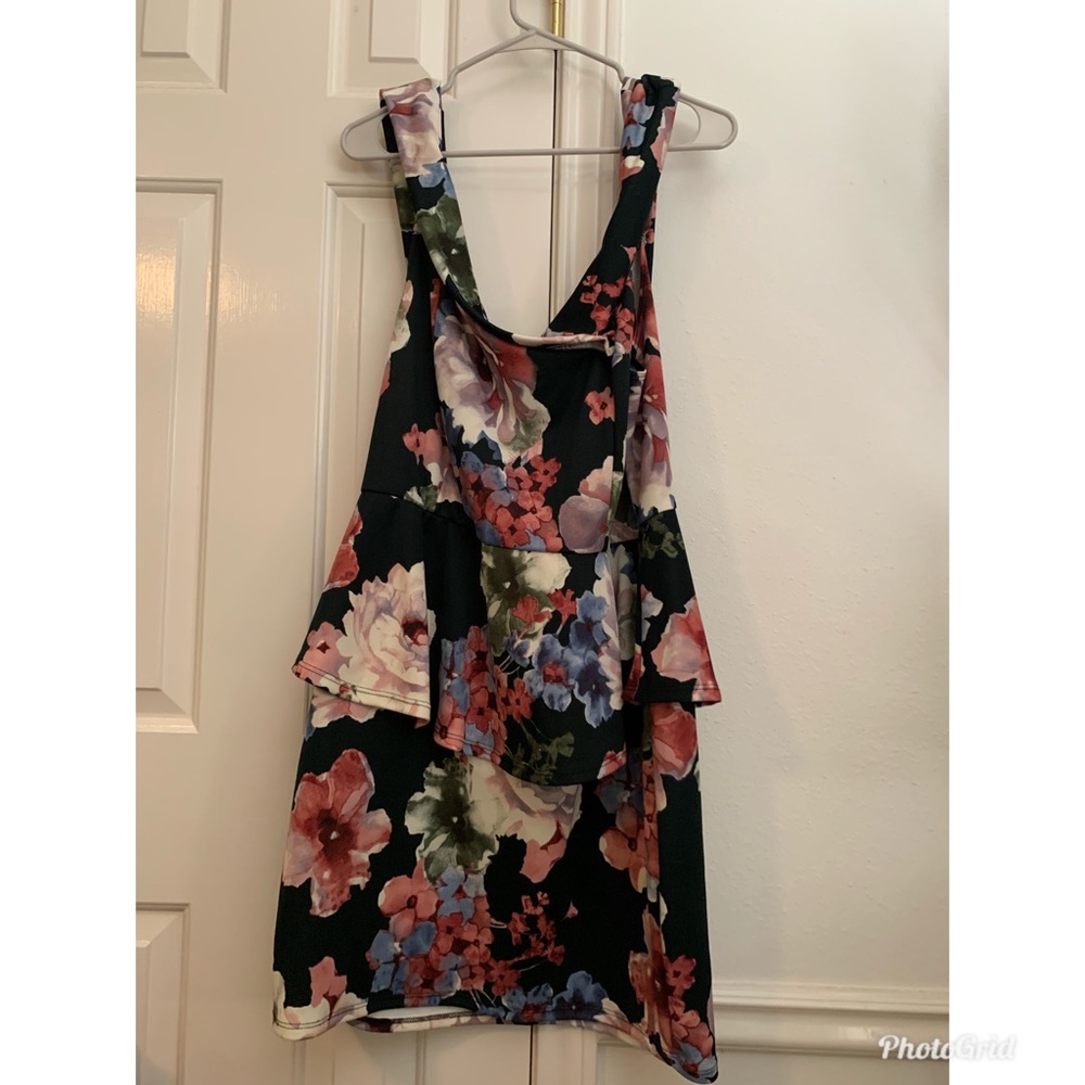 Charlotte Russe Black Floral Mini Dress